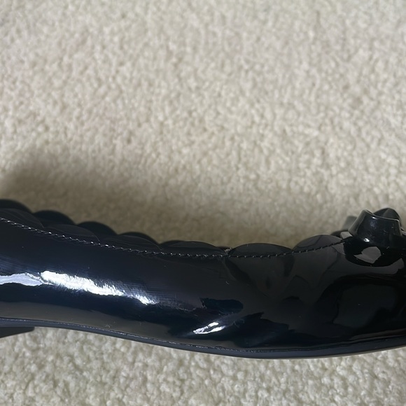 Kate Spade Eleni Flex black patent leather pointy toe ballet flat size 7 - Picture 4 of 8